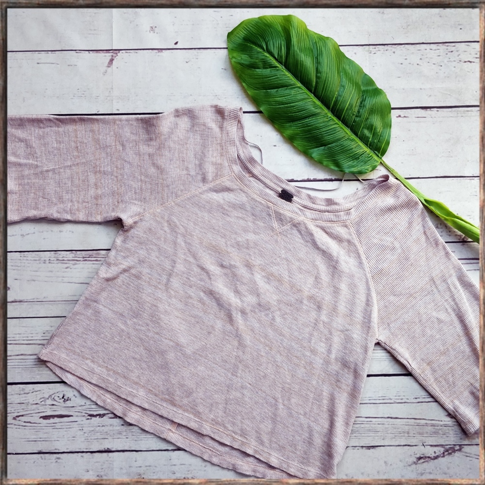 FREE PEOPLE We the Free Pink Thermal Top S